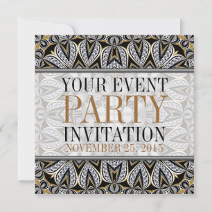 Art déco antique Cocktail pour adultes Invitations