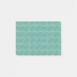Art Deco Aquamarin Mazes Post-it Klebezettel