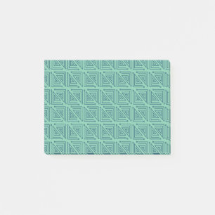 Art Deco Aquamarin Mazes Post-it Klebezettel