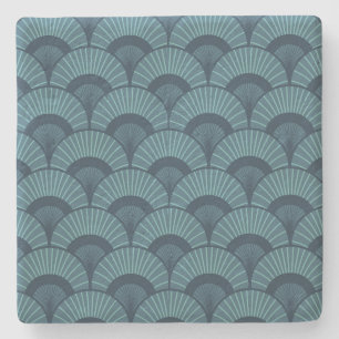 Art Deco Aquamariner Untersetzer