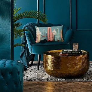 Art Deco Architektur Traumlandschaft Lendenkissen