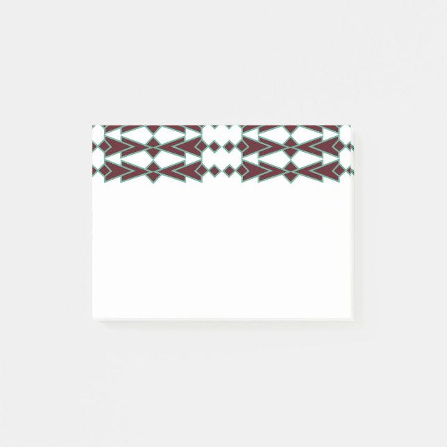 Art Deco Arrows Post-it Klebezettel (Vorderseite)