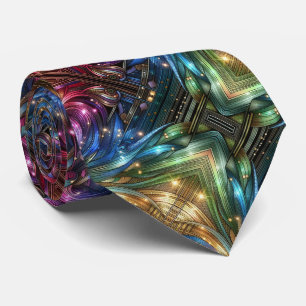 Art Deco Art Nouveau Regenbogen Leiterplatte Krawa Krawatte