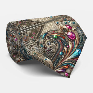 Art Deco Art Nouveau Regenbogen-Schaltplatine Schl Krawatte