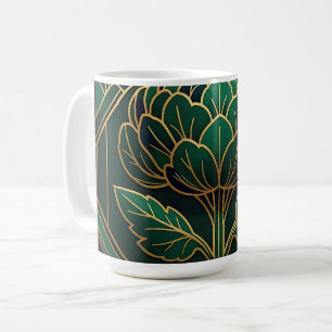 Art Deco Artischocke Kaffeetasse