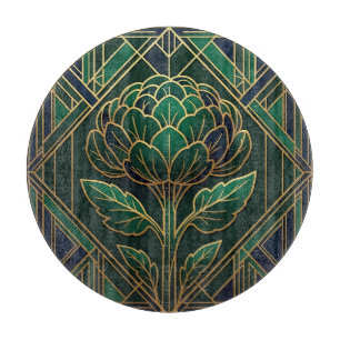 Art Deco Artischocke Schneidebrett