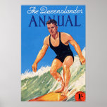 Art Deco AU Reiseplakat 3 Poster<br><div class="desc">Art Deco Au Reiseplakat 3 Surfen</div>