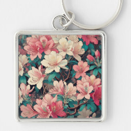 Art Deco Azalea Schlüsselanhänger