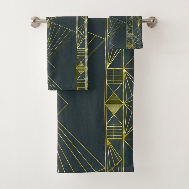 Art Deco Badetücher Badhandtuch Set (Insitu)