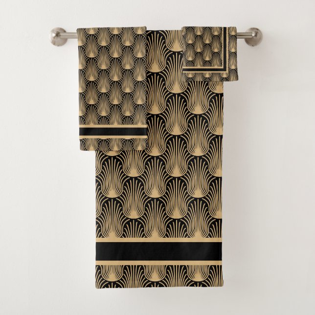 Art Deco Badhandtuch Set (Insitu)