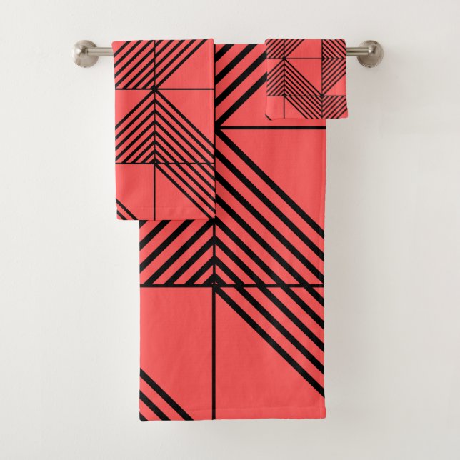 Art Deco Badhandtuch Set (Insitu)