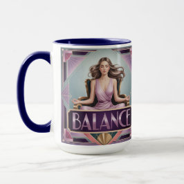 Art Deco Balance Meditation Mug Tasse