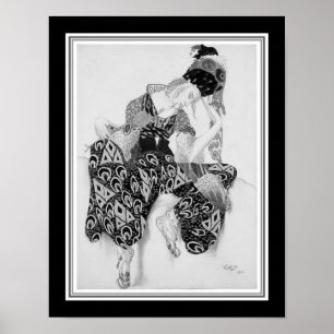 Art Deco Ballet Russes ca. 1922 Poster