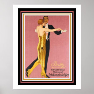Art Deco "Bally Chaussures"-Poster 16 x 20 Poster