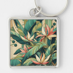 Art Deco Bananenblatt-Schlüsselanhänger Schlüsselanhänger