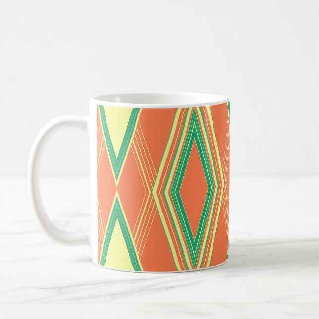 Art Deco Beach Colour Kaffee Tasse (Links)