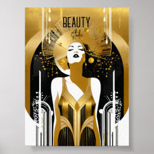 Art déco beauté féminine