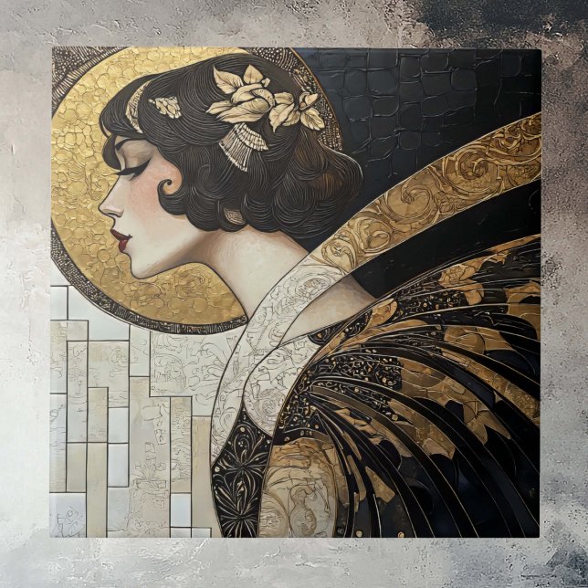 Art Deco Beauty Fliese (Von Creator hochgeladen)