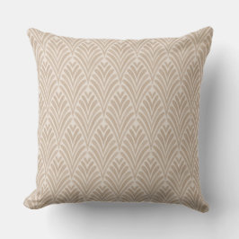 Art Deco Beige Muschel Kissen Kissen