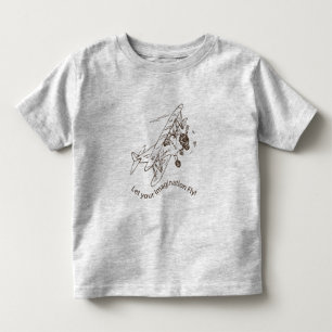Art Deco Bi-Flugzeug - lass deine Fantasie. Kleinkind T-shirt
