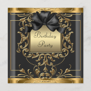 Art Deco Birthday Party Einladung