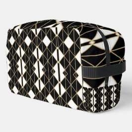 Art Deco Black and Gold Geometric luxury Waschbeutel