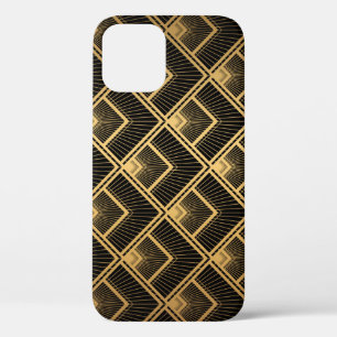Art Deco Black Gold: Geometrisch Case-Mate iPhone Hülle