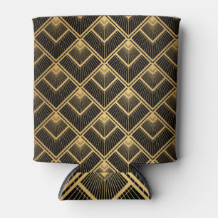 Art Deco Black Gold: Geometrisch Dosenkühler