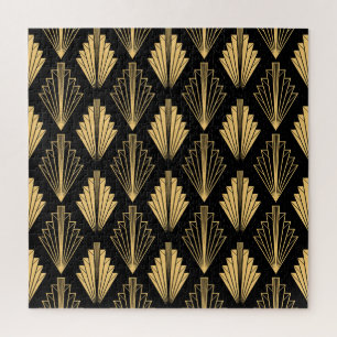 Art Deco Black Gold: Nahtlos
