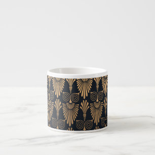 Art Deco Black Gold: Retro. Espressotasse