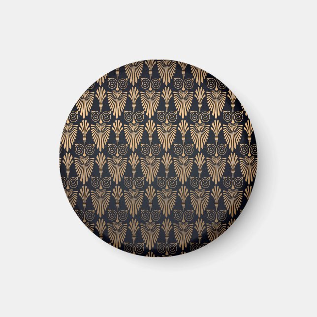 Art Deco Black Gold: Retro. Magnet (Vorne)
