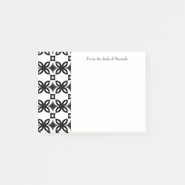 Art Deco blüht Personalisierte Post-It-Notes Post-it Klebezettel (Vorderseite)