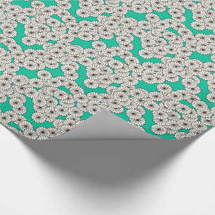 Art-Déco-Blume Geschenkpapier