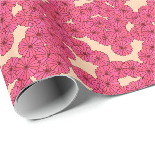 Art-Deco-Blume Geschenkpapier