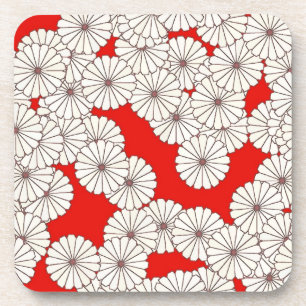 Art-Deco-Blume Getränkeuntersetzer