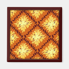 Art Deco Blume Grid - Pumpkin (Magnet) Magnet