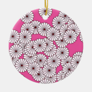 Art-Deco-Blume Keramikornament