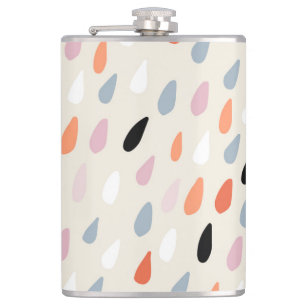 Art Deco Blume: Moderne Nahtlose Flachmann