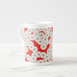 Art-Deco-Blume Prozellantasse