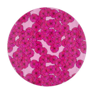 Art-Deco-Blume Schneidebrett