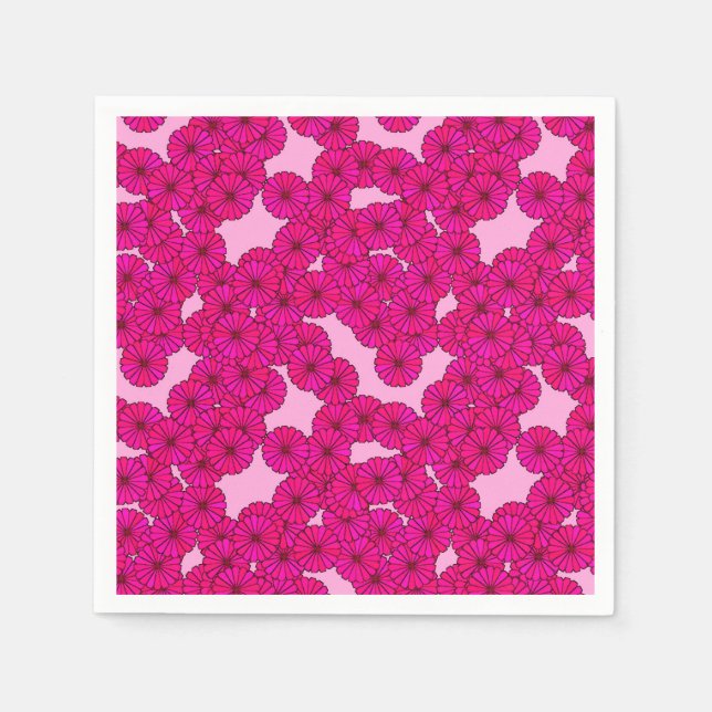 Art-Deco-Blume Serviette (Vorderseite)