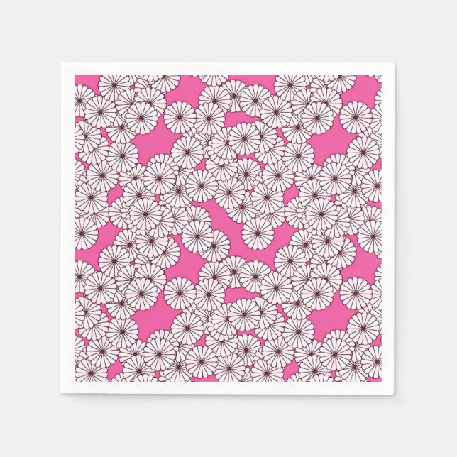 Art-Deco-Blume Serviette (Vorderseite)