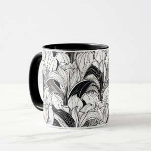 Art Deco Blumen Tasse