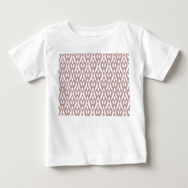 Art Deco Blumenbeete Baby T-shirt (Vorderseite)