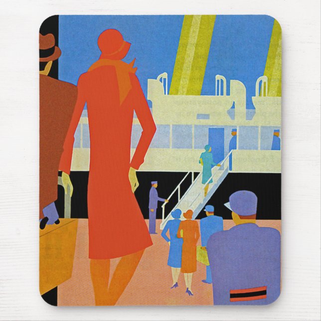 Art Deco Boarding Mousepad (Vorne)