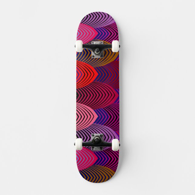 Art Deco Bogen Skateboard (Vorderseite)