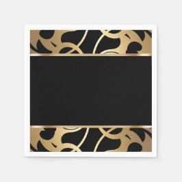 Art Deco Border Gold Serviette