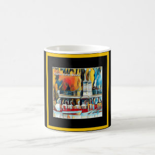 Art Deco Boston Swan Boats Kaffeetasse