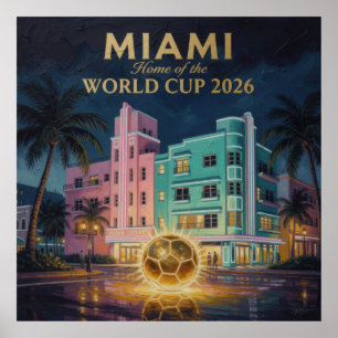 Art Deco Boulevard Druck Miami Citi Poster