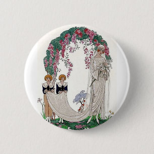 Art Deco Braut Button